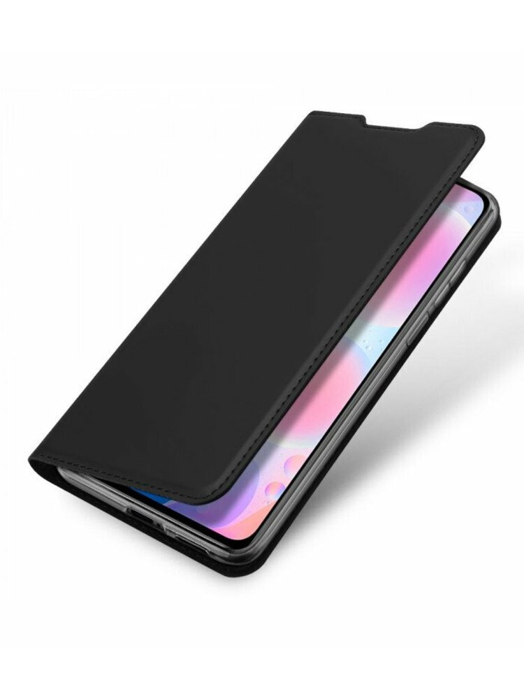 Juodas atverčiamas dėklas Xiaomi Poco F3 telefonui "Dux Ducis Skin Pro"