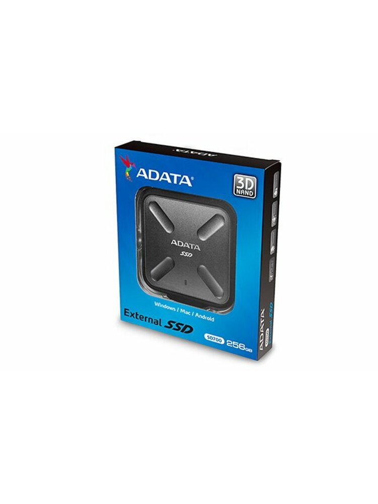 ADATA išorinis SSD SD700 256 GB, USB 3.1, juodas