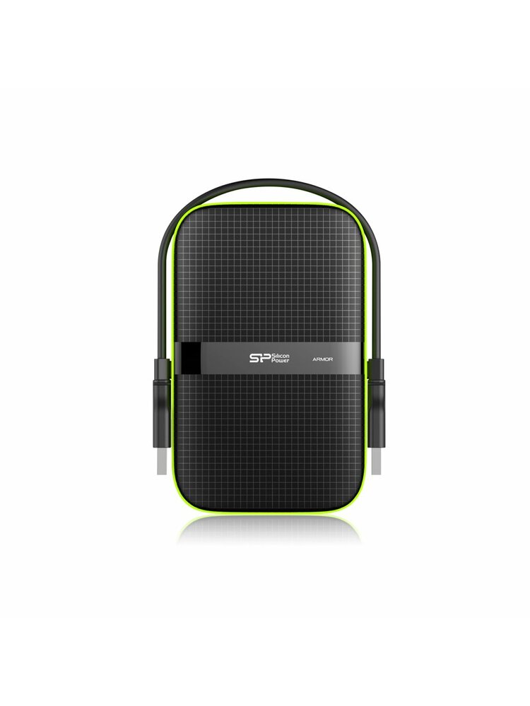 Silicon Power Armor A60 1TB 2.5 ", USB 3.1, juoda / žalia