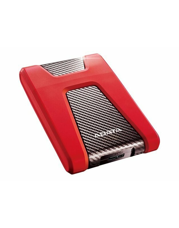 ADATA nešiojamasis kietasis diskas HD650 1000 GB, 2,5 ", USB 3.2 Gen1 (atgalinis suderinamas su USB 2.0), raudonas