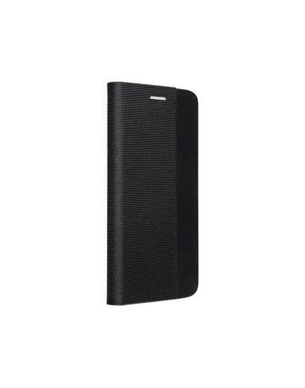 iPhone 12“ mini dėklų knyga „Horizontal Sensitive Black“ 