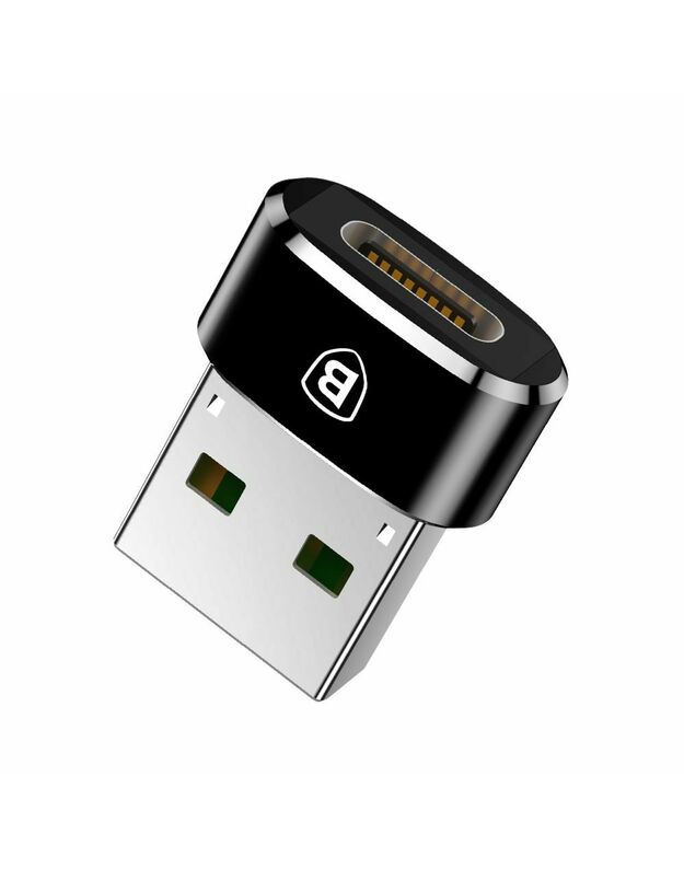 „Baseus“ USB-C į USB-A adapteris 5A (juodas)