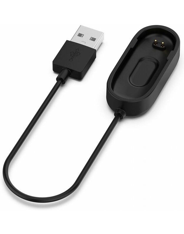 XIAOMI MI BAND 4 Įkrovimo kabelis BLACK TAKTINIS USB 