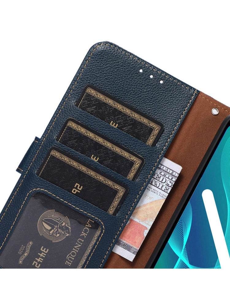 KHAZNEH Dual Color case for Xiaomi 11T/11T Pro, Blue / Brown