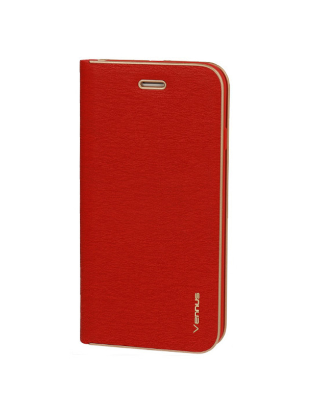 Vennus Book dėklas su rėmeliu iPhone 7 Plus / 8 Plus (5,5"), raudonas