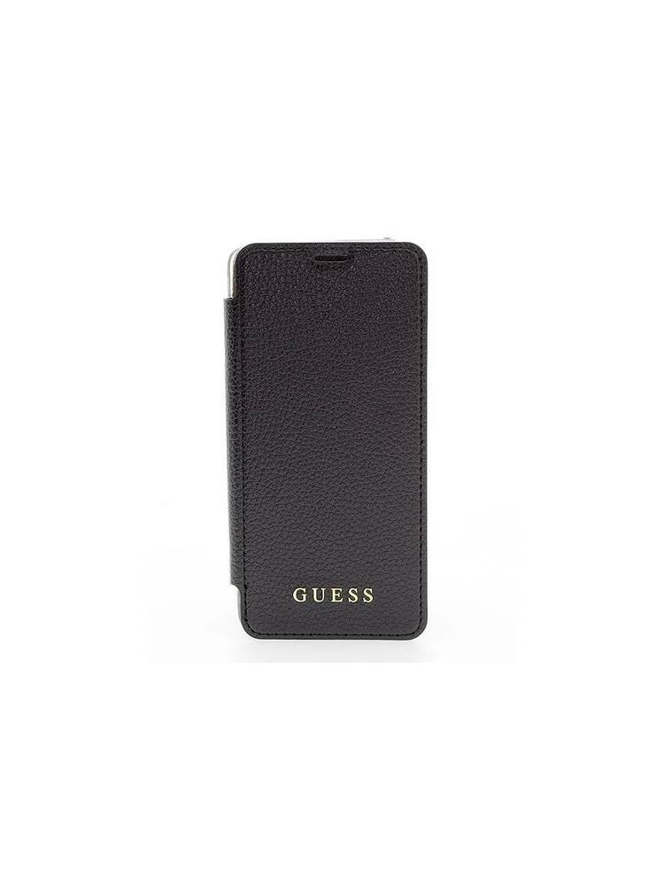 „Guess“ knygos dėklas „Iridescent for Galaxy S9 Plus“ - juodas