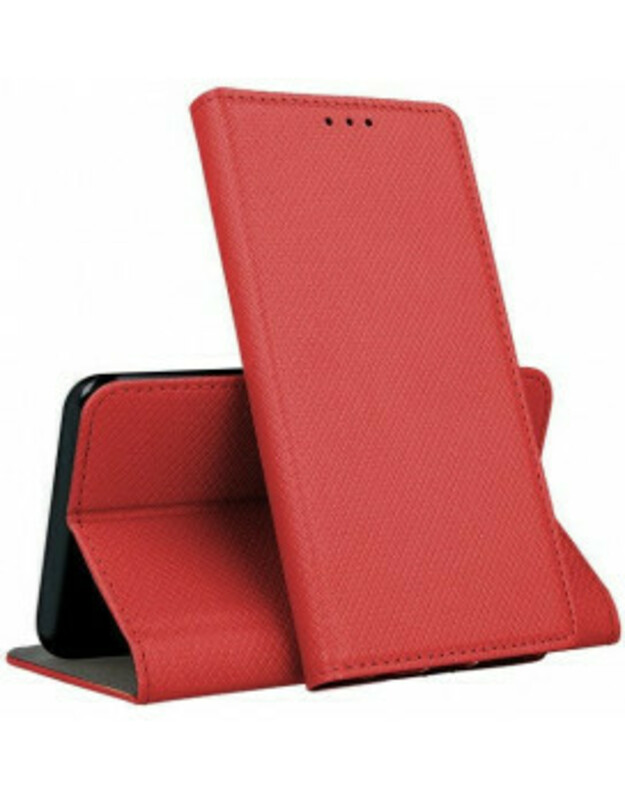 Dėklas Smart Magnet Samsung A520 A5 2017 raudonas