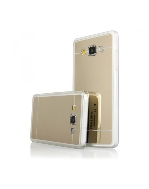 Madingas galinis dangtelis Samsung Galaxy A3 2016 Mirror Gold