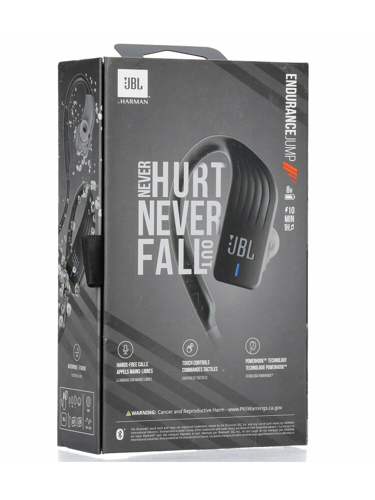 Belaidės ausinės JBL Endurance Jump Sport juodos