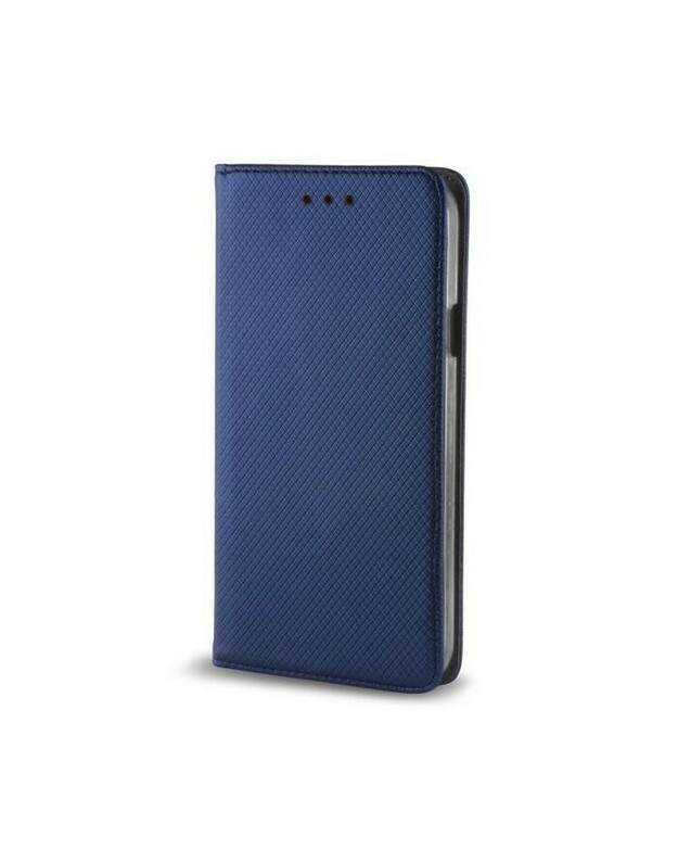 Mėlynas atverčiamas dėklas Samsung A01 telefonui "Smart Book Magnet"
