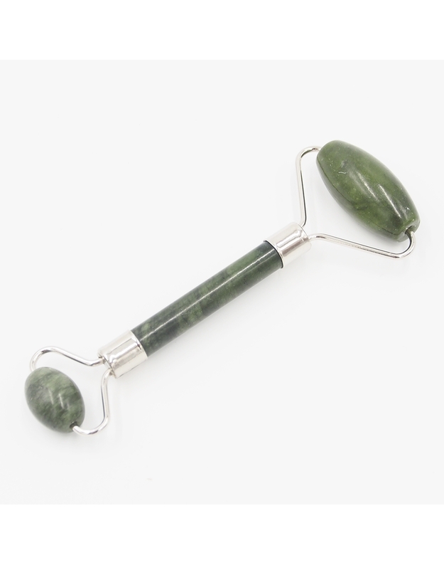 Žalio nefrito akmens veido masažuoklis 