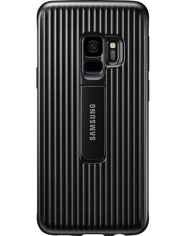 Samsung apsauginis stovimas dangtelis Galinis dangtelis Samsung Galaxy S9 juodas