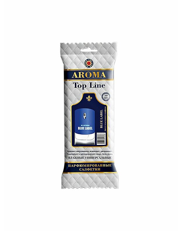 AROMA TOP LINE / Parfumuotos drėgnos servetėlės Nr. 11 „ Blue Label“  aromatas
