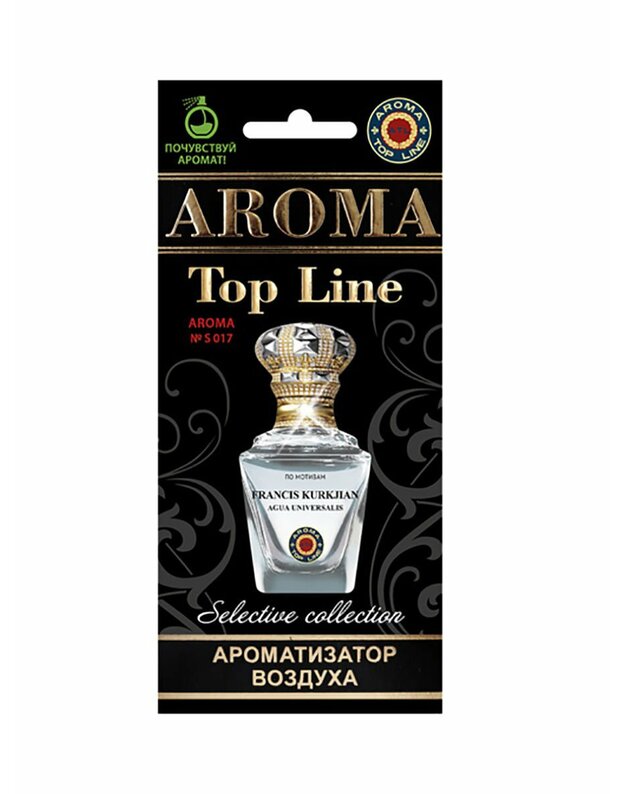 AROMA TOP LINE / Aromatinis oro kartonas TOP LINE Aromatas Nr. S017 „ Francis Kurkjian Agua Universalis“ 