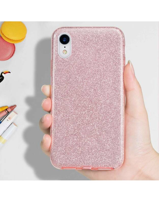 „SAMSUNG G780 GALAXY S20 FE“ RAUSVAI SIDABRINIS BLIZGANTIS SILIKONINIS DĖKLAS