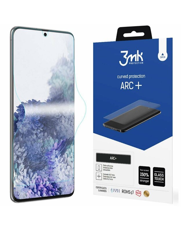 Apsauginė plėvelė SAMSUNG GALAXY S10 3mk ARC + Visas ekranas