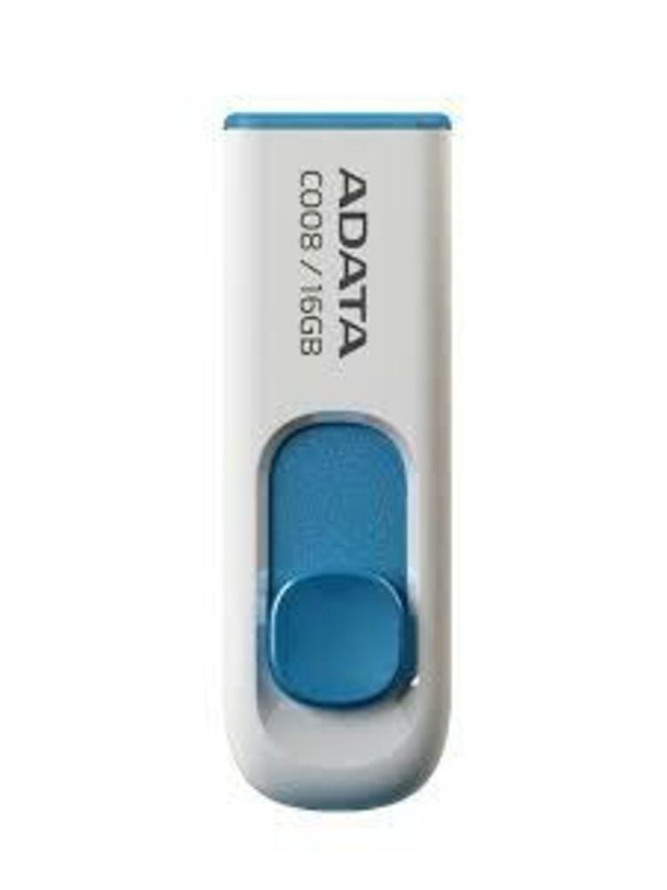 Atmintinė A-data C008 16GB, USB 2.0, Balta/Mėlyna