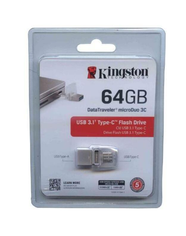 Atmintinė Kingston DT MicroDuo 3C 32GB, USB 3.1