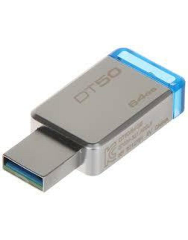 Atmintinė Kingston DataTraveler 50 64GB, USB 3.0