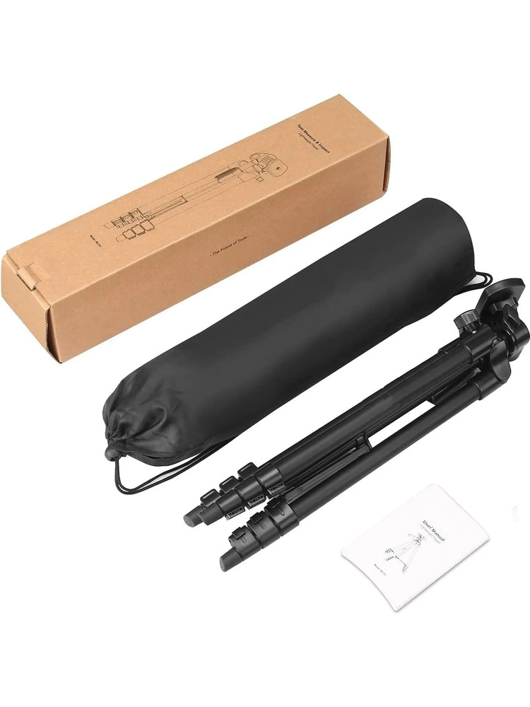 „Tacklife MLT01“ fotoaparato trikojis 40,5–136 cm, 5 viename lengvas aliuminio trikojis, 1/4 colio standartinis trikojis, veidrodinio fotoaparato trikojis ir sulankstomas trikojis su telefono laikikliu ir nešiojamojo kompiuterio krepšiu