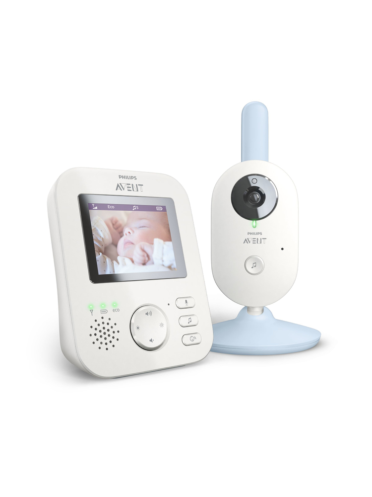 Philips AVENT Baby monitor SCD835/26 kūdikio stebėjimo monitorius 300 m FHSS Mėlyna, Balta