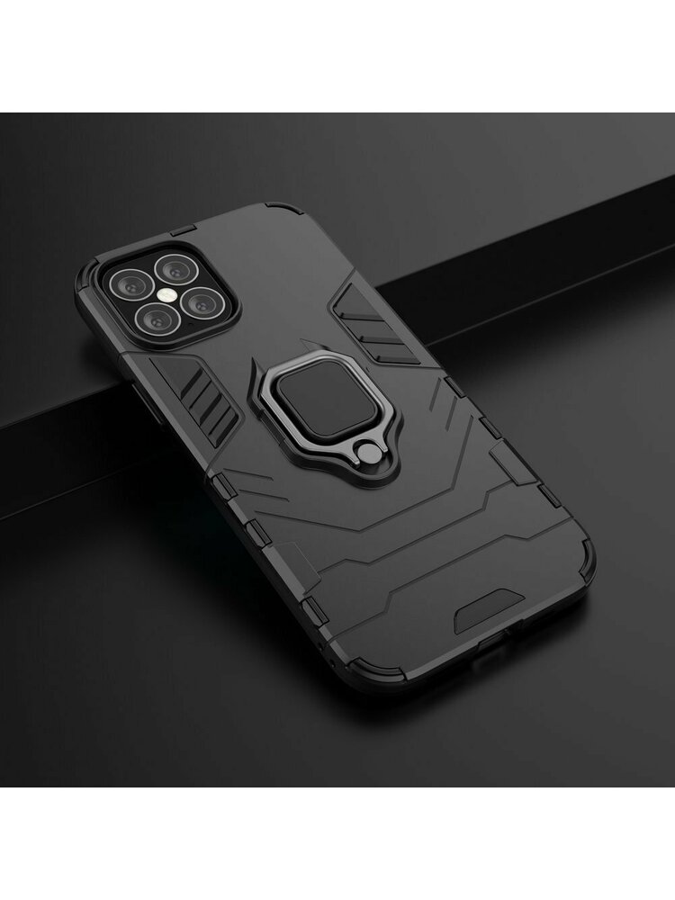 Lemontti Case Armor Kickstand iPhone 12 Pro Max Black