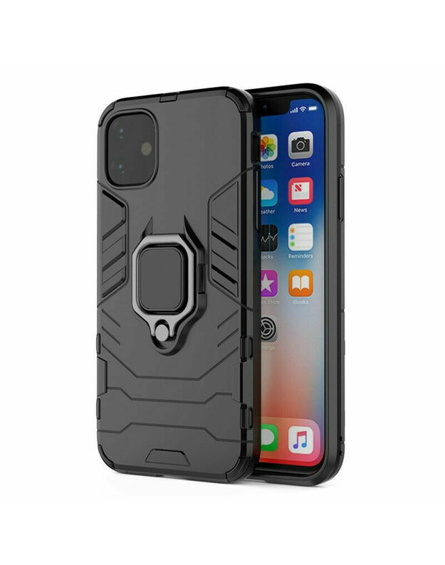 Lemontti Case Armor Kickstand iPhone 12 Pro Max Black