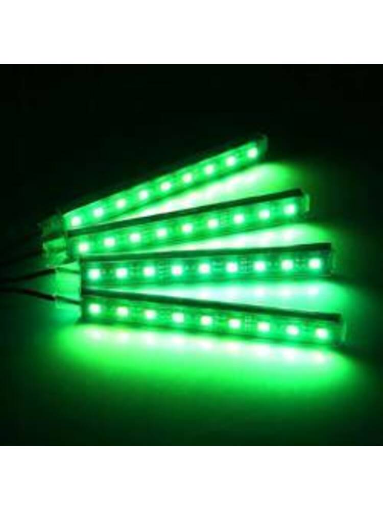 Profesionalios LED juostos automobilio salonui 4x9 LED / RGB - 8 spalvos