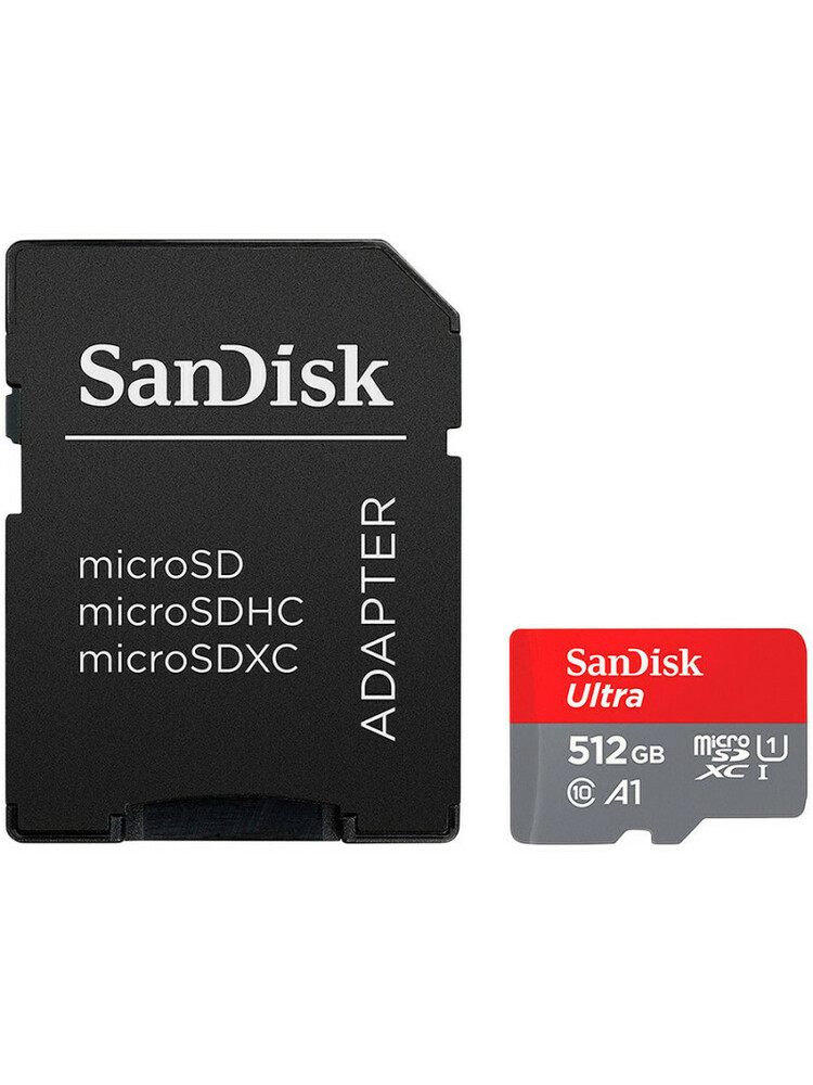 SanDisk Ultra microSDXC 512GB + SD Adapter 150MB/s A1 Class 10 UHS-I