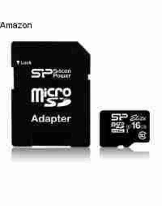 „Silicon Power microSDHC“, 16 GB, 10 klasės UHS-I, SDR 50 režimas + SD adapteris