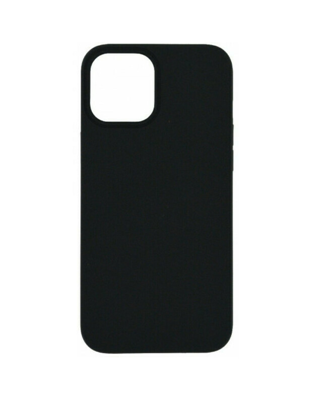 silikoninis skystas dėklas, skirtas Apple iPhone 12 Pro Max Black