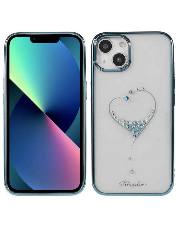 Dėklas iPhone 13 su Swarovski kristalais Mėlyna Spalva