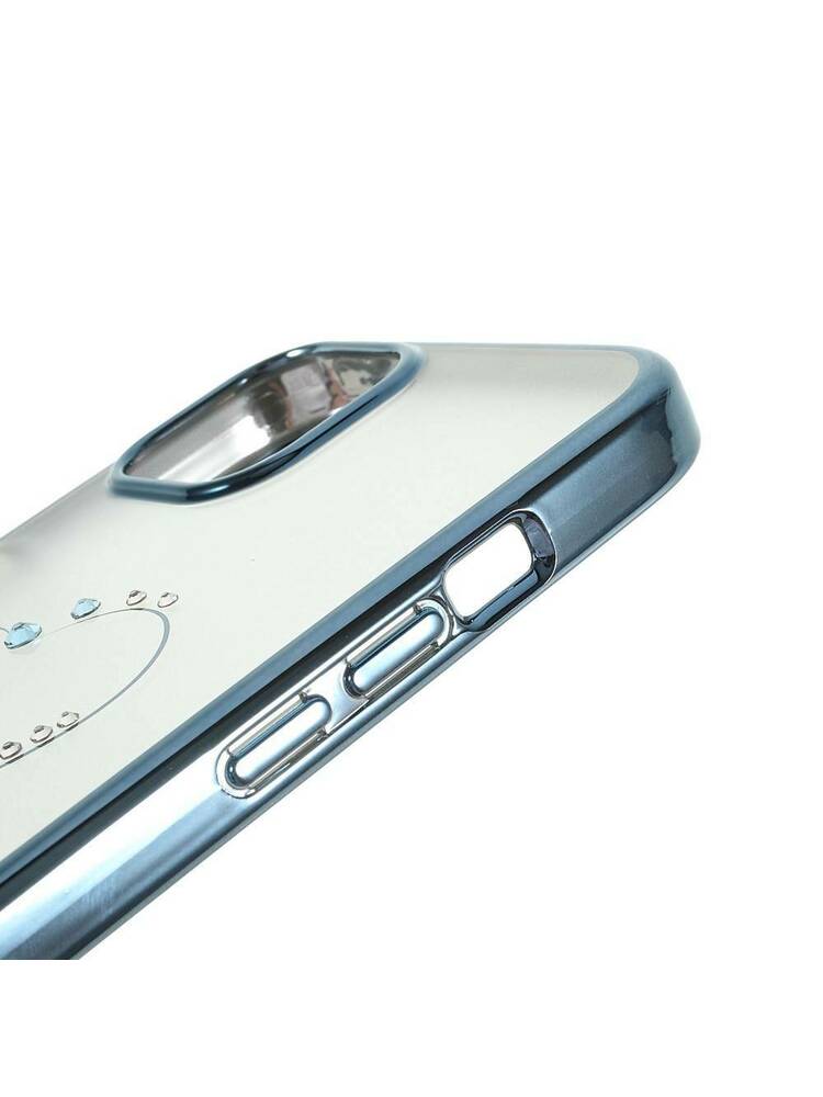 Dėklas iPhone 13 su Swarovski kristalais Mėlyna Spalva