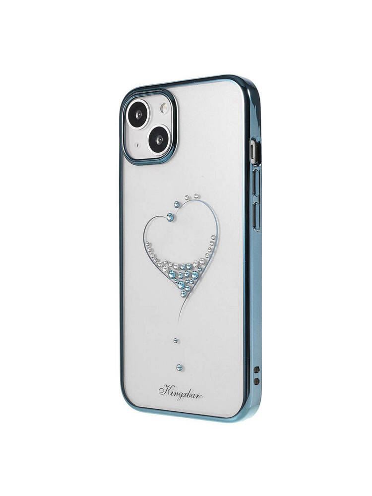 Dėklas iPhone 13 su Swarovski kristalais Mėlyna Spalva