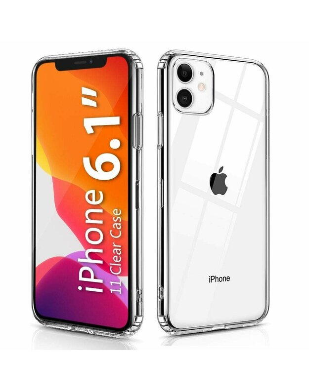 Dėklas IPHONE 11 Plonas dėklas Protect 2mm skaidrus