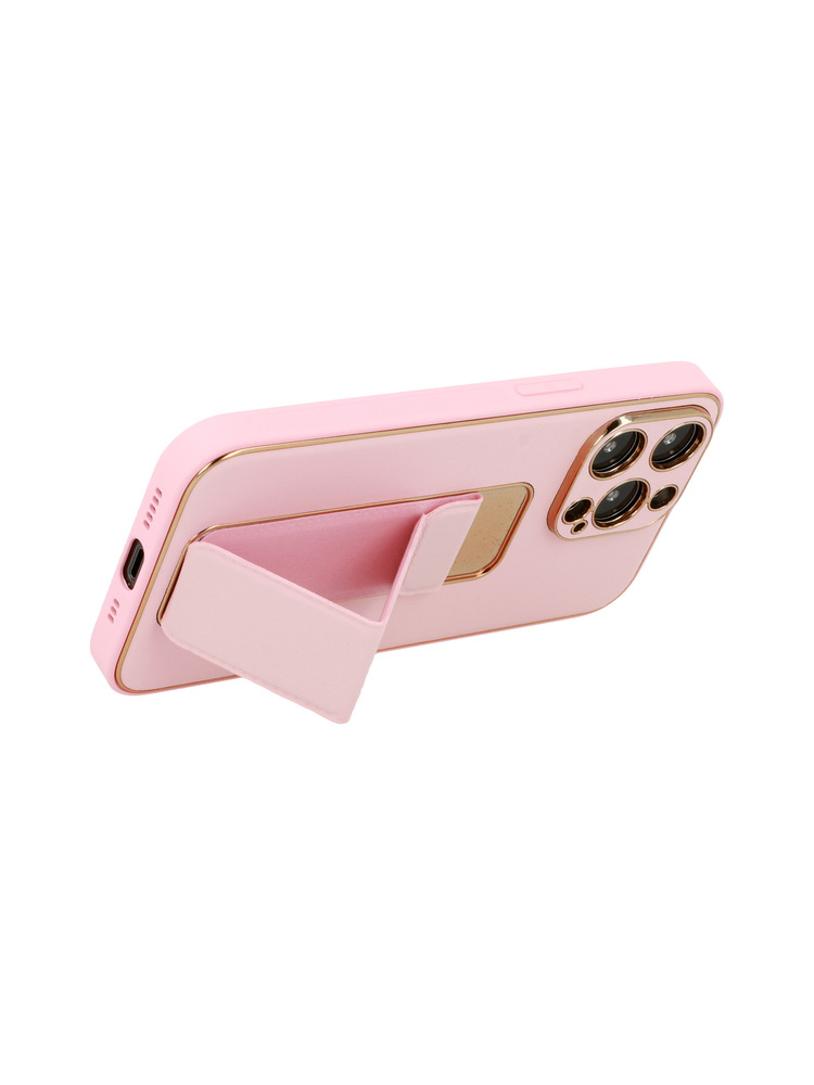 TEL PROTECT  prabangus stovo dėklas iPhone 11 Pro Šviesiai rožinis