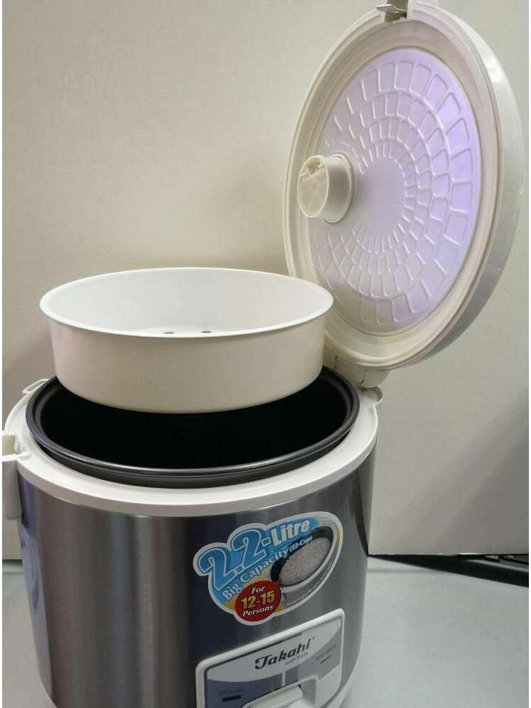 AUTOMOBILINIS DAUGIAFUNKCINIS PUODAS 3L (12/24V/220V) sunkvežimių virtuvei ir kelionėms, kemperiams, stovyklavimui