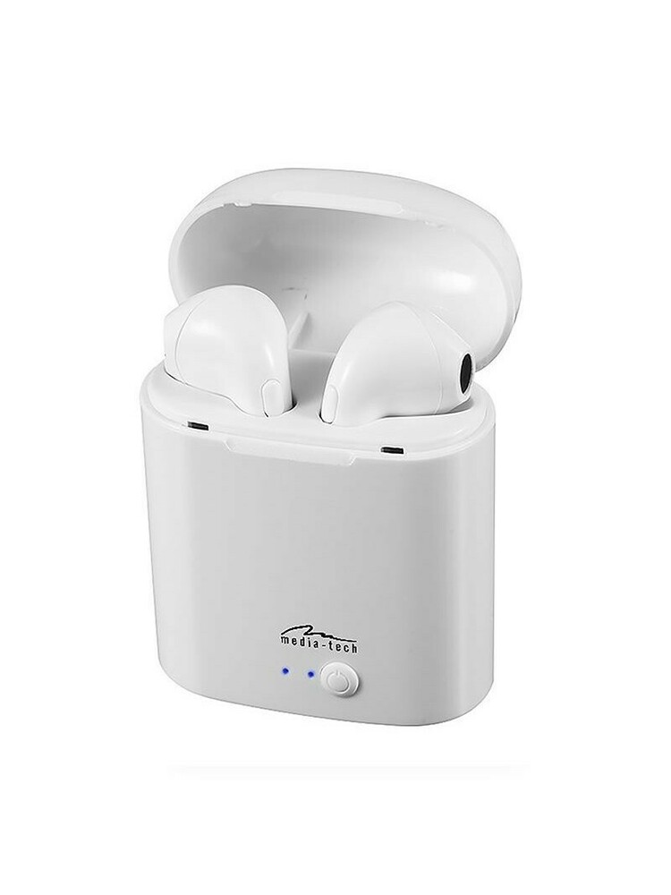 AUSINĖS MEDIA TECH MT3589W (Į AUSIS, BLUETOOTH, SU ĮMONTUOTU MIKROFONU, BALTOS SPALVOS