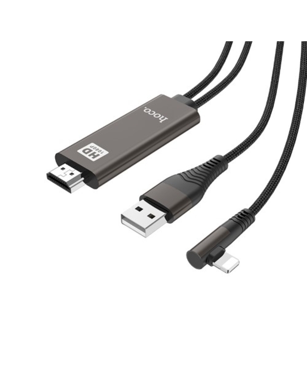 „HOCOUA14 CABLE LIGHTNING“ Į HDMI