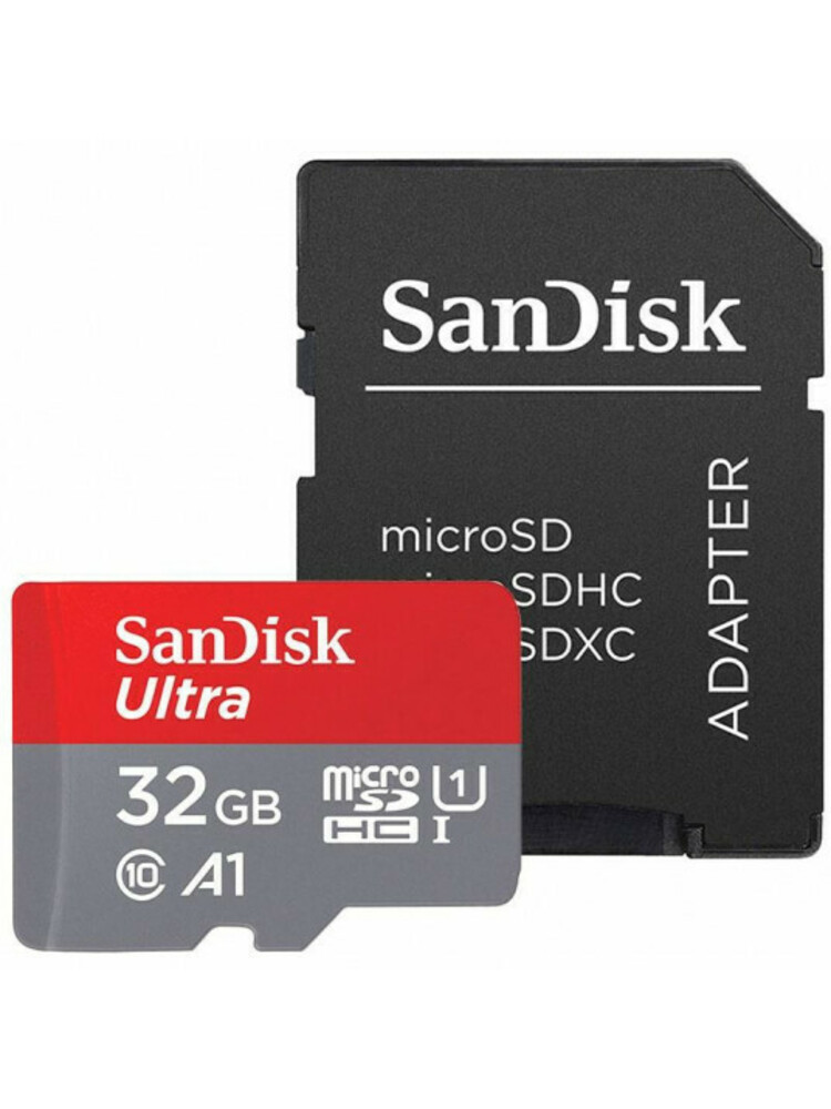 Atminties kortelė SanDisk Ultra 653x microSD 32GB 120MB / s UHS-I Class 10, A1 su adapteriu