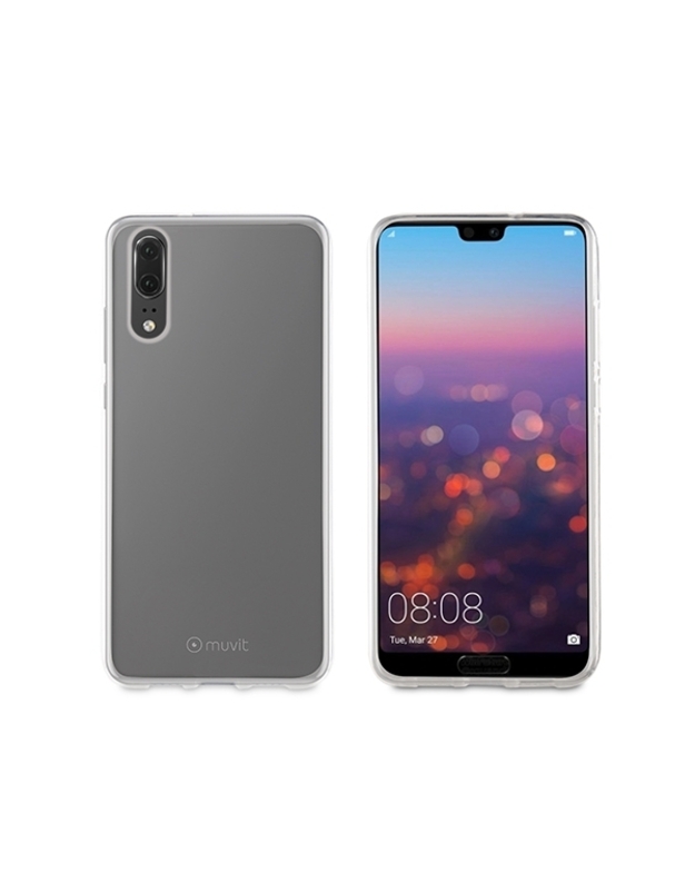 Huawei P20 Crystal Soft Nugarėlė Muvit Permatoma