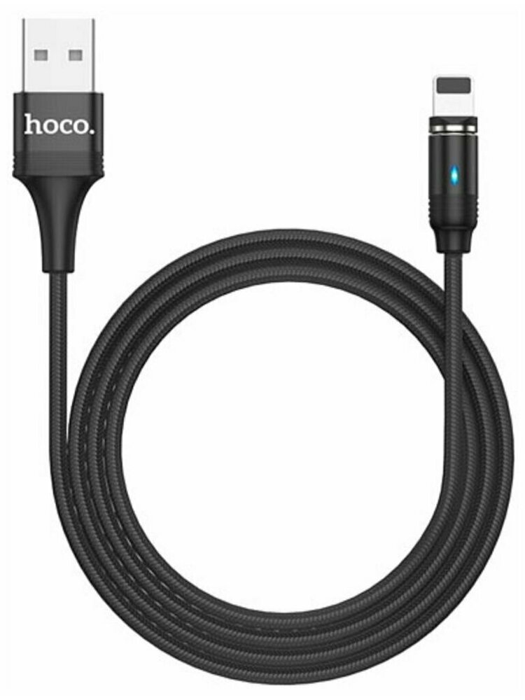 Kabelis Hoco U76 USB - Lightning 1,2 m, juodas