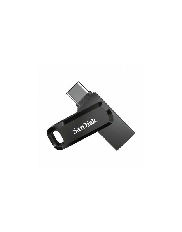 USB raktas Sandisk 128GB USB Type-C ir USB  Ultra Dual Drive Go Black SDDDC3-128G-G46