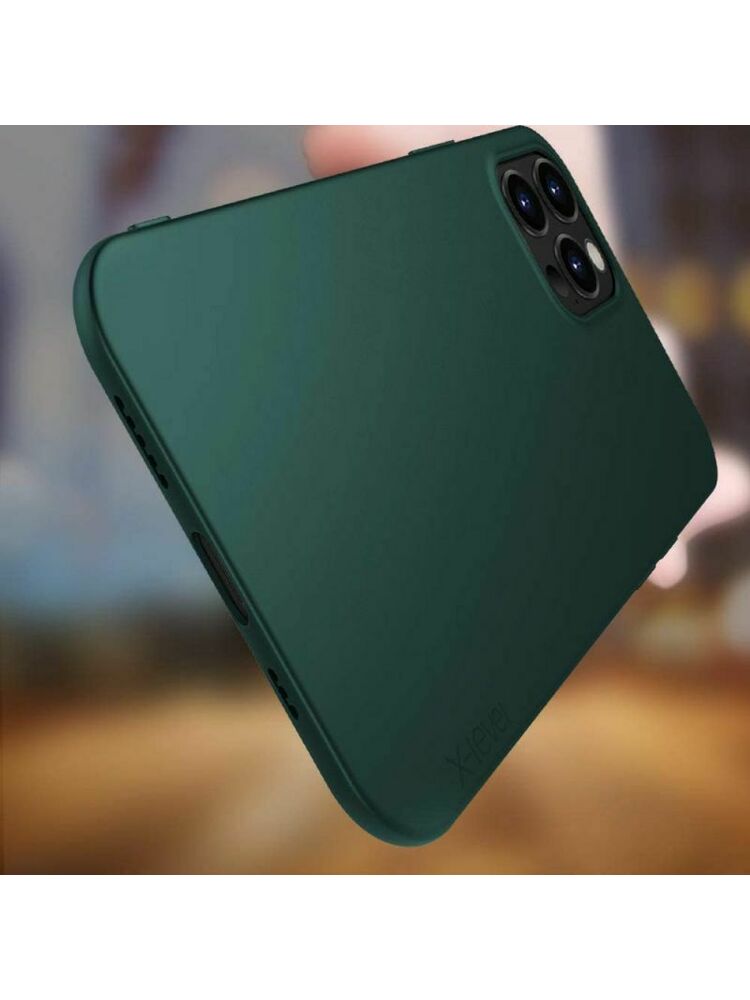 Dėklas X-Level Guardian Apple iPhone 12 Pro Max tamsiai žalias