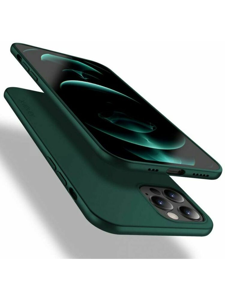 Dėklas skirtas Apple iPhone 12 Pro Max tamsiai žalios spalvos