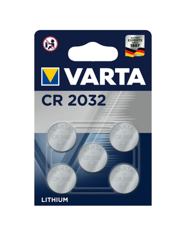 Diskiniai galv. elementai CR2032 (5 vnt) VARTA