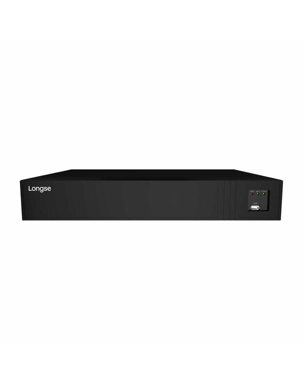 25 KAMERŲ IP VAIZDO ĮRAŠYMO ĮRENGINYS LONGSE NVR3616HP, IKI 4K, 16XPOE, 4XSATA