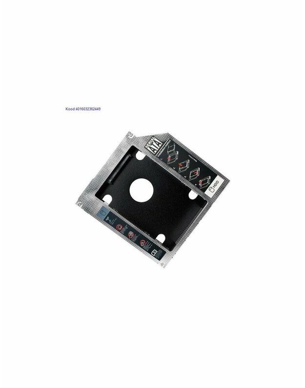 2,5" SATA kõvaketta rakis sülearvuti Rommi pessa Digitus 12,7mm