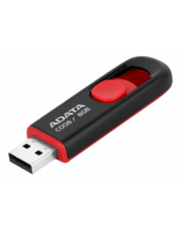 Atmintinė A-data C008 64GB, USB 2.0, Juoda/Raudona