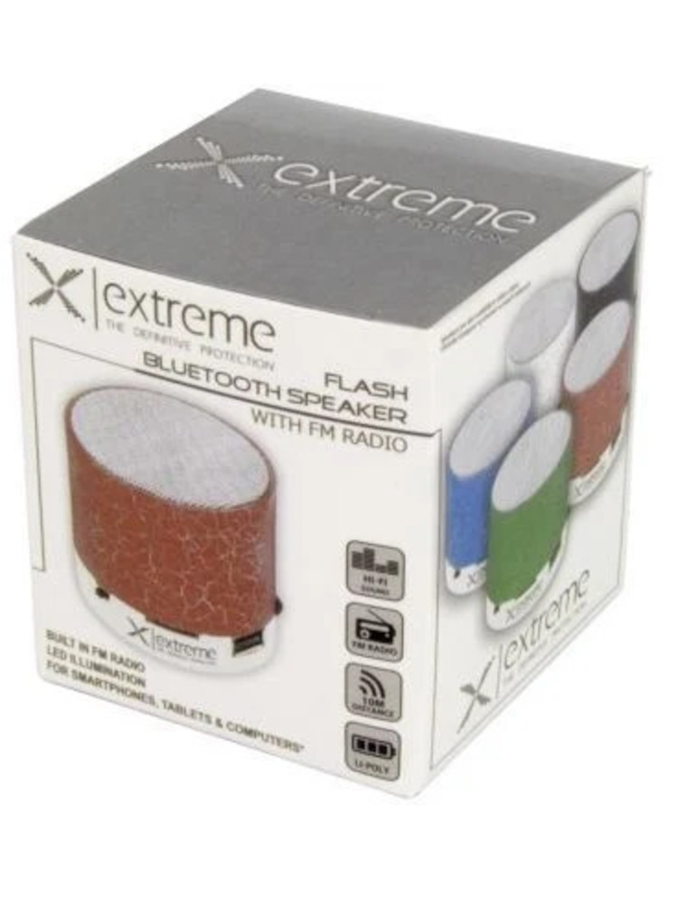 Belaidė kolonėlė EXTREME XP101R FLASH - Bluetooth kolonėlė su integruotu FM radiju 